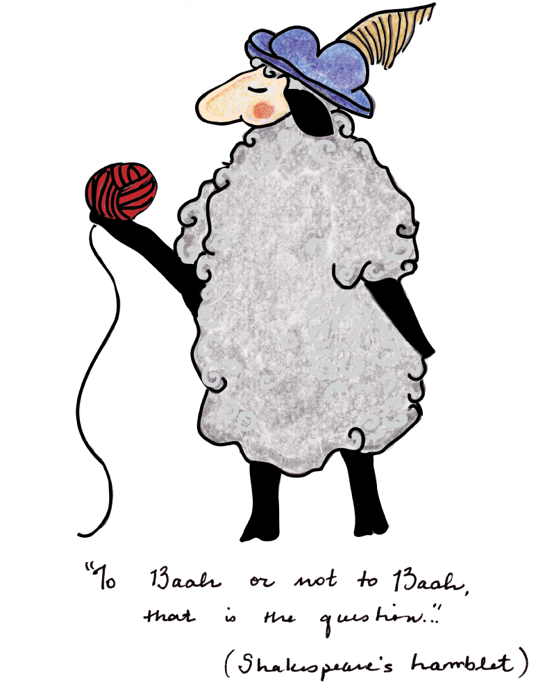 To Baah or not to Baah – Sheep Greeting Card